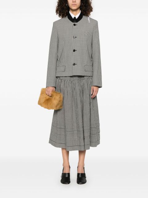 Marni gingham-pattern jacket - Black