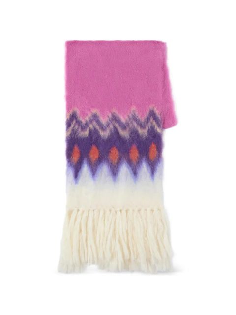 ISABEL MARANT Amanie fringed-hem scarf - Pink - zdjęcie produktu nr 2