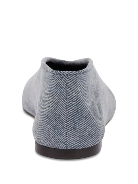 Moschino denim ballet flats - Blue