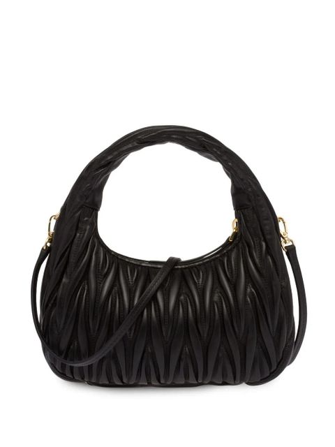 Miu Miu mini Wander matelassé shoulder bag - Black