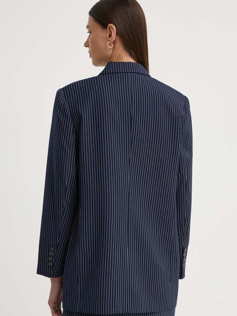 2NDDAY marynarka 2ND Herman - Pinstripe kolor granatowy dwurzędowa wzorzysta 2244115170 - zdjęcie produktu nr 2