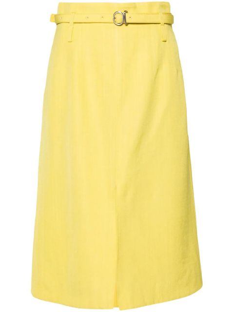 Jil Sander 66 A-line midi skirt - Green - zdjęcie produktu nr 1