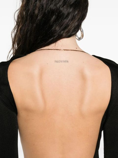 Saint Laurent chain-embellished dress - Black