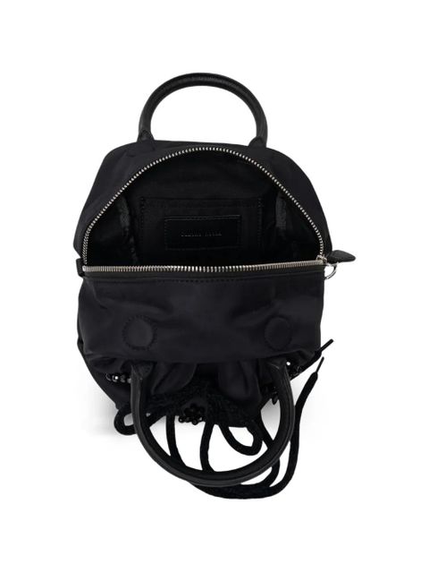 Simone Rocha beaded-bow gathered shoulder bag - Black