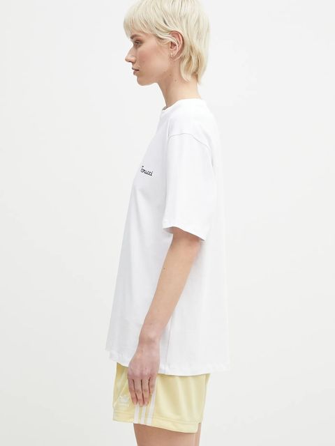 Fiorucci t-shirt bawełniany Logo Print Regular Fit damski kolor biały U02SPTSH323CJ01WH05