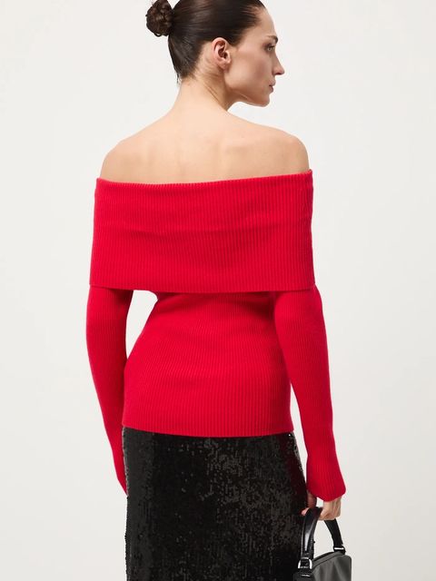 Medicine sweter damski kolor czerwony