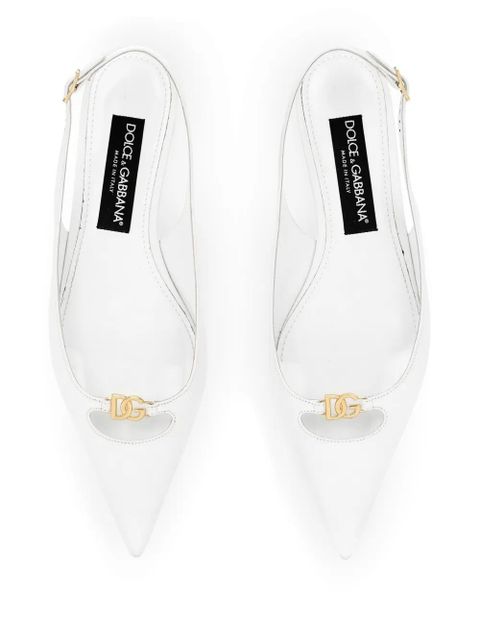 Dolce & Gabbana 70mm Slingback Shoes - White