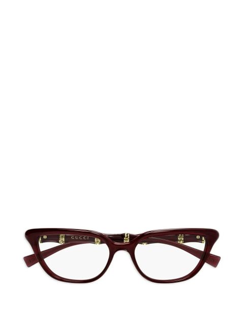 Gucci Eyewear cat-eye glasses - Red - zdjęcie produktu nr 1