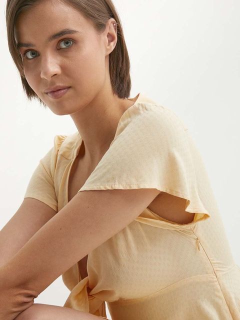 Pepe Jeans sukienka NANI kolor pomarańczowy mini rozkloszowana PL953568