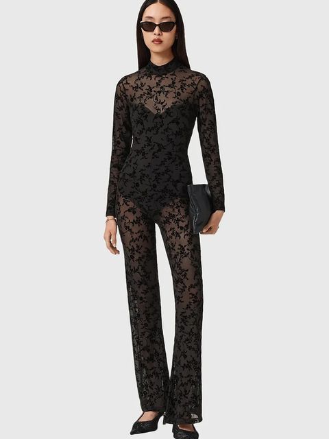 AllSaints kombinezon kolor czarny W052TD