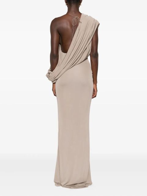 Christopher Esber draped one-shoulder dress - Neutrals