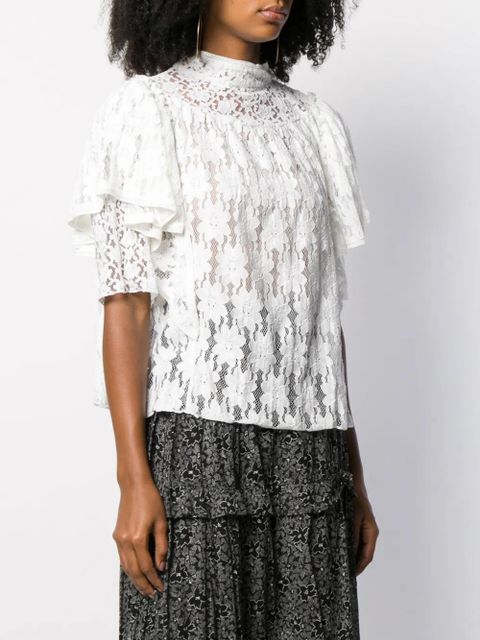 MARANT ÉTOILE Victorian lace blouse - White