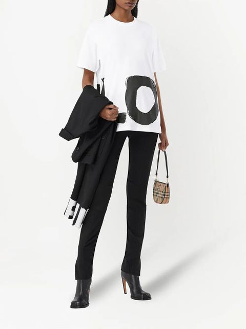 Burberry love print oversized T-shirt - White - zdjęcie produktu nr 2