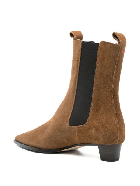 Aeyde 30mm Kiki suede Chelsea boots - Brown