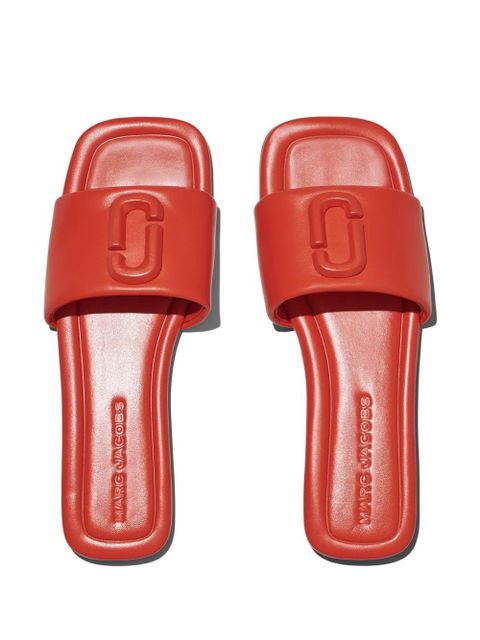 Marc Jacobs The J Marc leather slides - Red