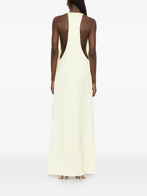 Sportmax Dolmen asymmetric midi dress - Yellow