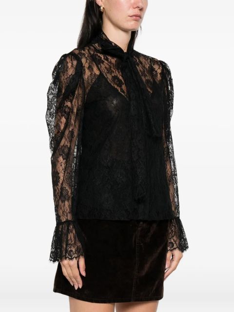 Chloé floral-lace blouse - Black - zdjęcie produktu nr 2