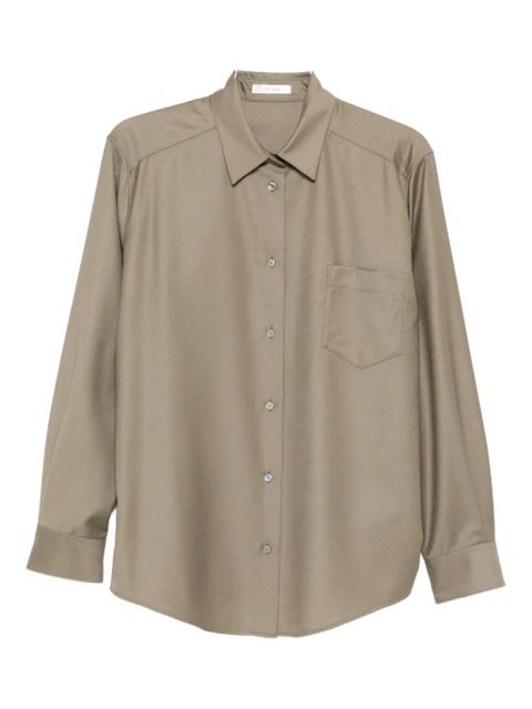 The Row Pino virgin-wool shirt - Green