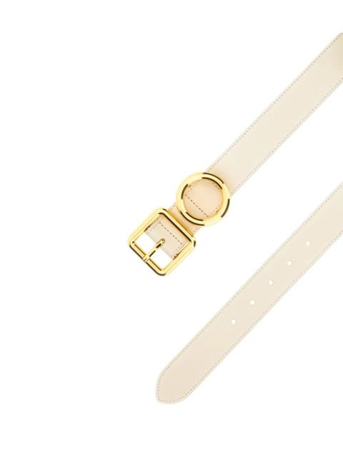 Jacquemus geometric-buckle leather belt - Neutrals - zdjęcie produktu nr 2