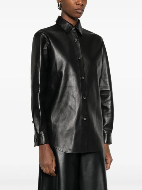 Magda Butrym leather shirt - Black