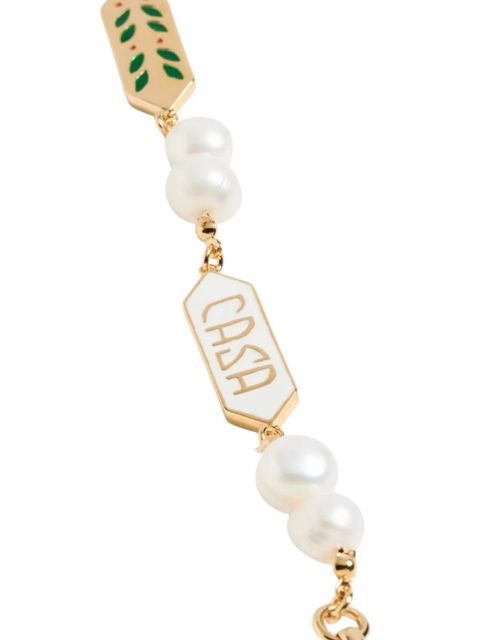 Casablanca Laurel pearl bracelet - Gold