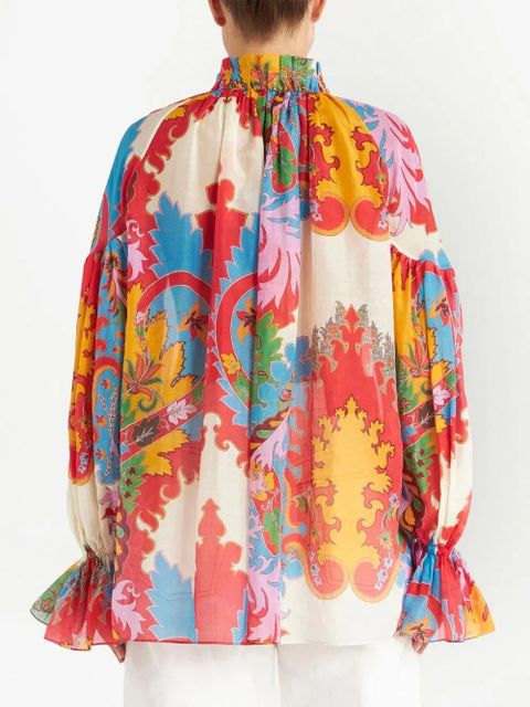 ETRO abstract-print blouse - Pink
