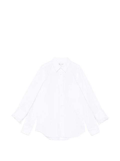Comme Des Garçons ruffled cotton shirt - White - zdjęcie produktu nr 1