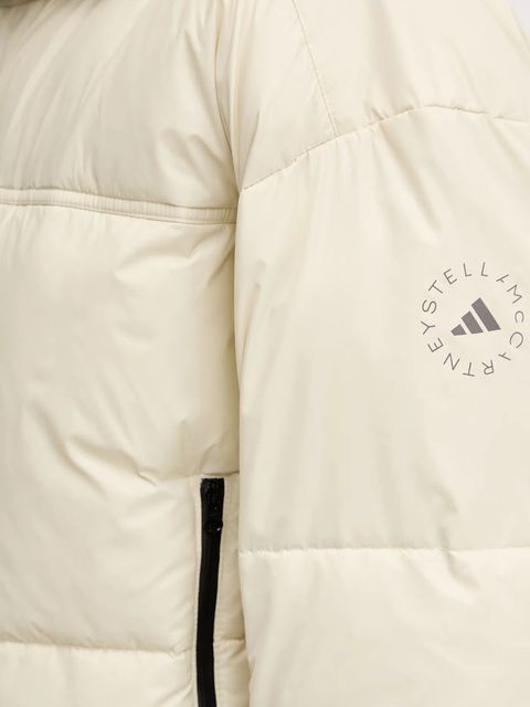 adidas by Stella McCartney kurtka kolor beżowy zimowa oversize JV8548