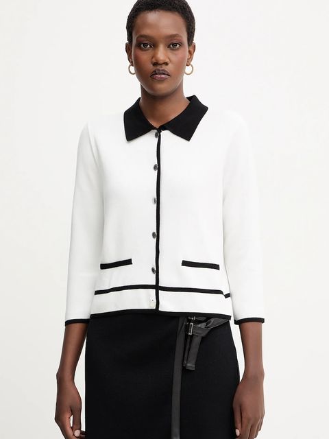 Morgan kardigan damski kolor biały lekki MJIM - zdjęcie produktu nr 1