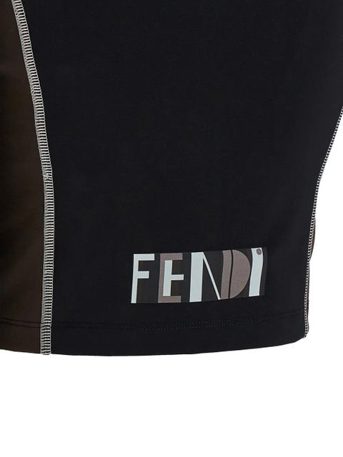 FENDI logo-print high-neck top - Black - zdjęcie produktu nr 2