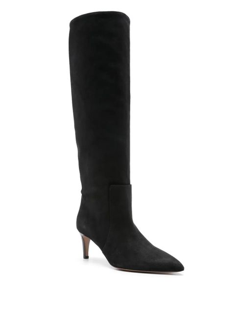 Paris Texas Stiletto 105mm suede boots - Black - zdjęcie produktu nr 2