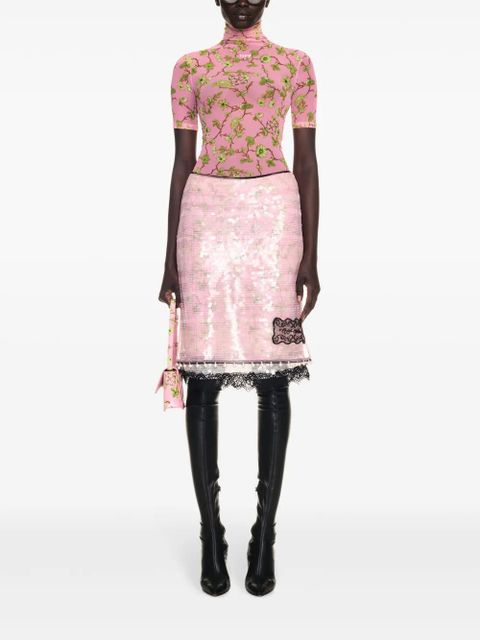 Off-White Ramage tulle T-shirt - Pink