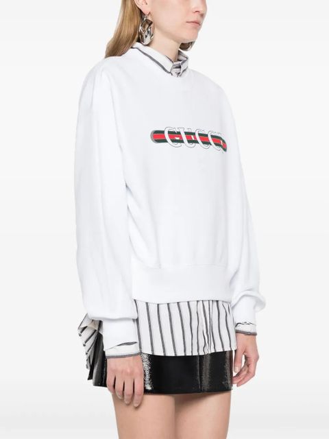 Gucci Gucci Web-print sweatshirt - White