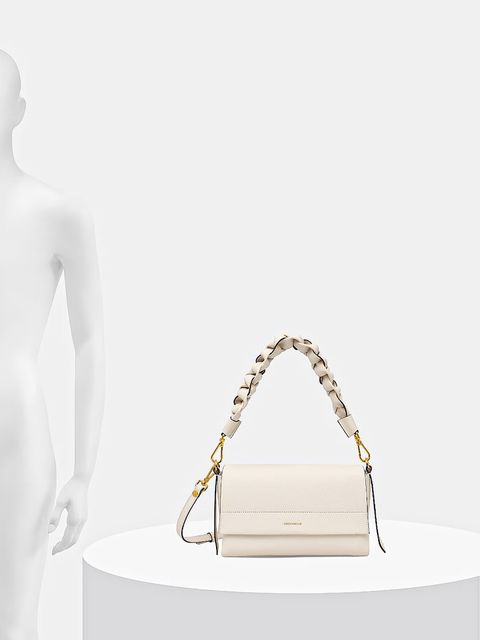 Coccinelle torebka skórzana BOHEME GRANA DOUBLE