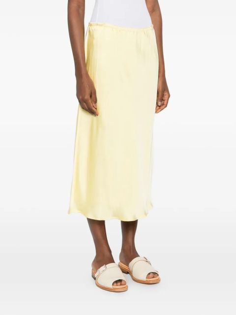 Jil Sander elasticated-waist midi skirt - Yellow