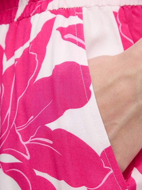 Marc Aurel spodnie damskie kolor różowy szerokie high waist 1688-1005-24795