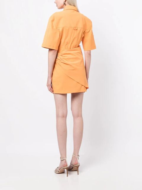 Jacquemus cut-out detail dress - Orange