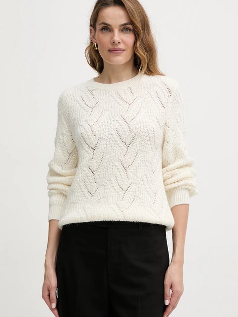 Morgan sweter damski kolor beżowy MAMA - zdjęcie produktu nr 1