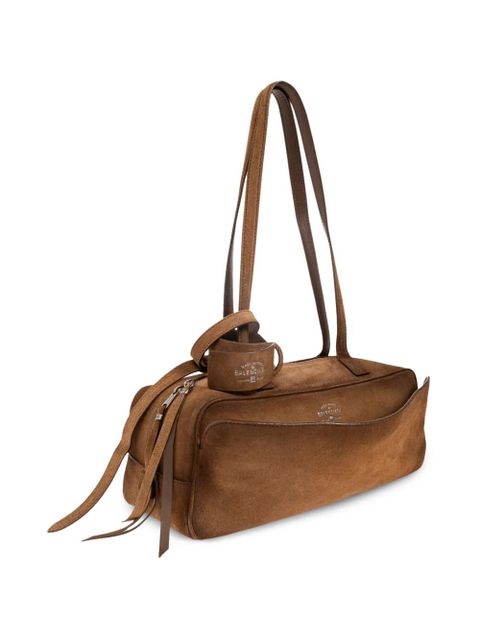 Balenciaga Carrie leather tote bag - Brown