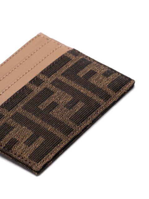 FENDI FF card holder - Brown
