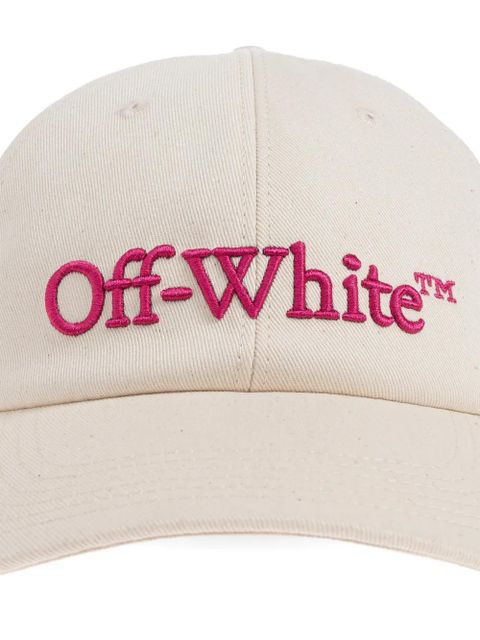 Off-White logo-embroidered baseball hat - Neutrals