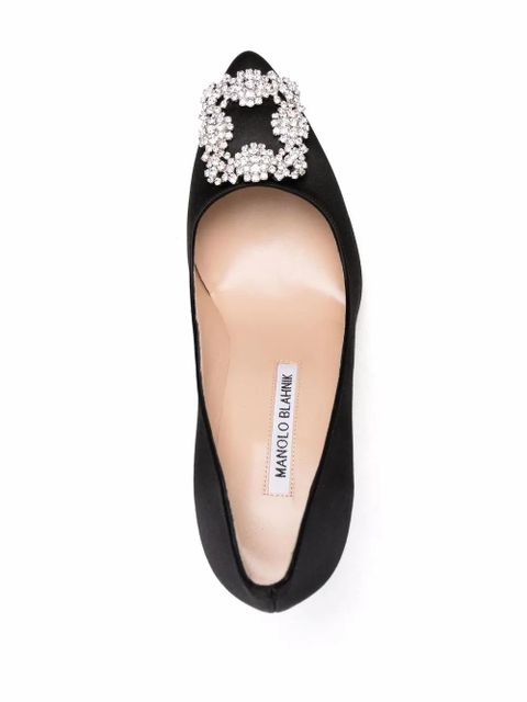 Manolo Blahnik buckle-detail stiletto pumps - Black