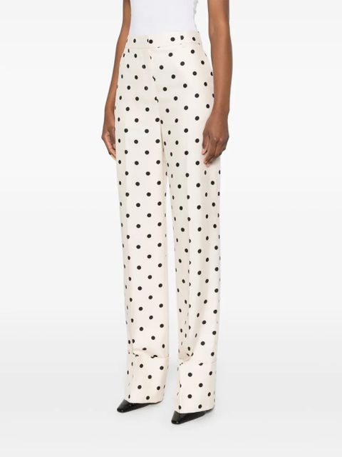 Valentino Garavani polka-dot trousers - Neutrals