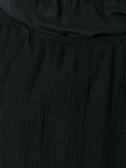 Prada sheer effect trousers with Ostrich feather cuffed ankles - Black