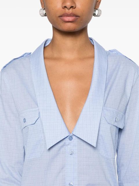 Coperni checked shirt - Blue