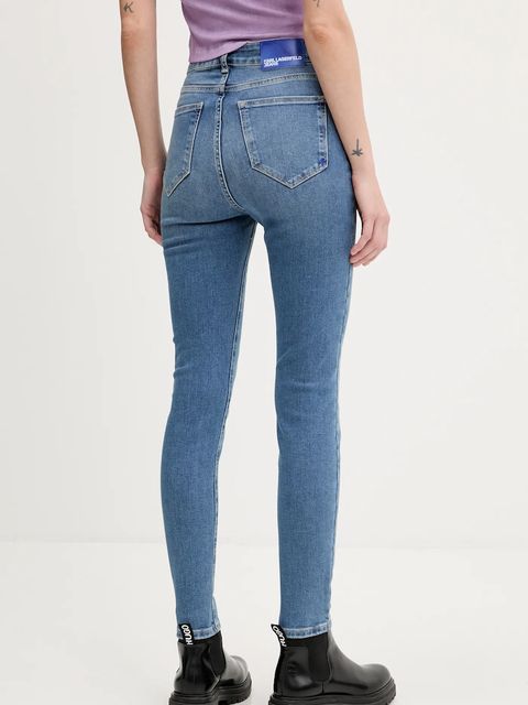 Karl Lagerfeld Jeans jeansy damskie kolor niebieski A3W10001