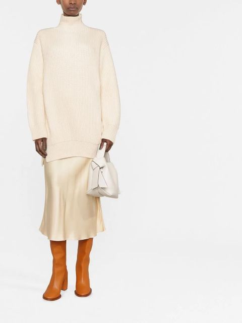 Jil Sander roll-neck ribbed-knit jumper - Neutrals