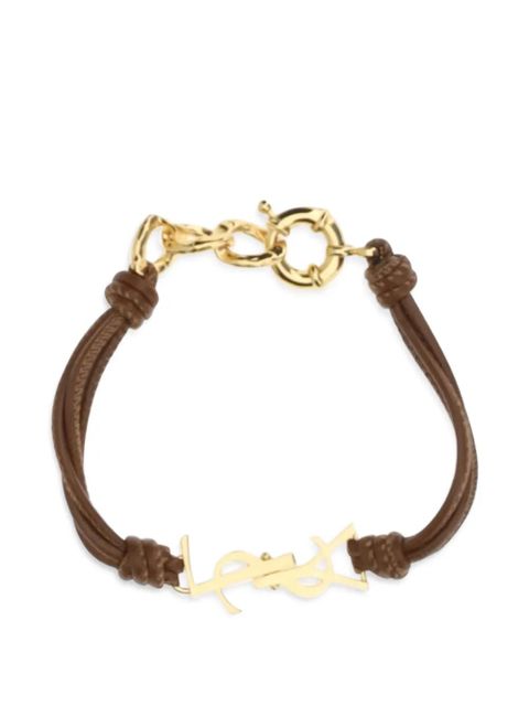 Saint Laurent logo-plaque bracelet - Gold - zdjęcie produktu nr 1