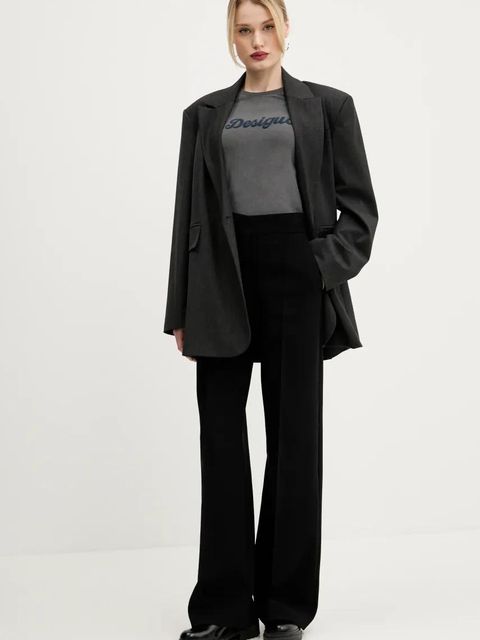 Desigual longsleeve WISCONSIN kolor szary 25SWTK85 - zdjęcie produktu nr 2