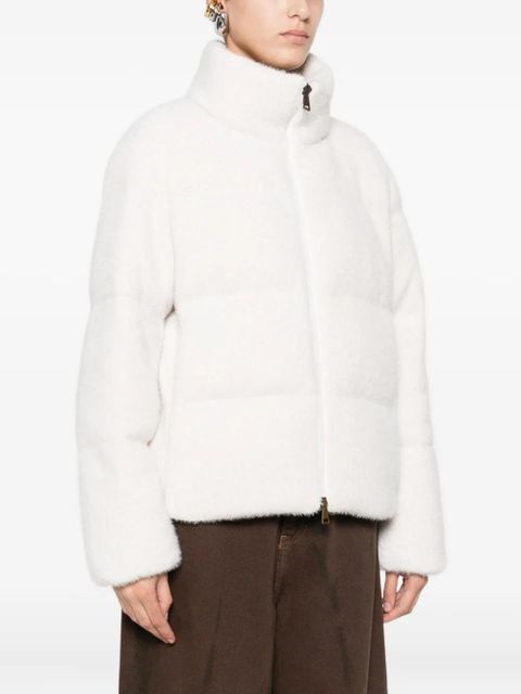 Moncler zip-fastening padded jacket - White - zdjęcie produktu nr 2